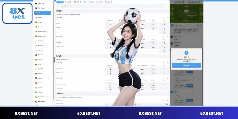 Danh sách các lựa chọn được ưa chuộng tại thể thao 8XBET